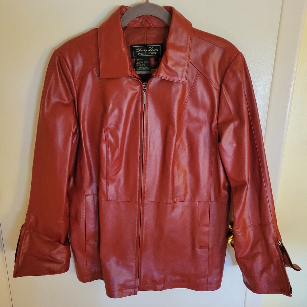 Terry Lewis Red Leather Jacket LGR